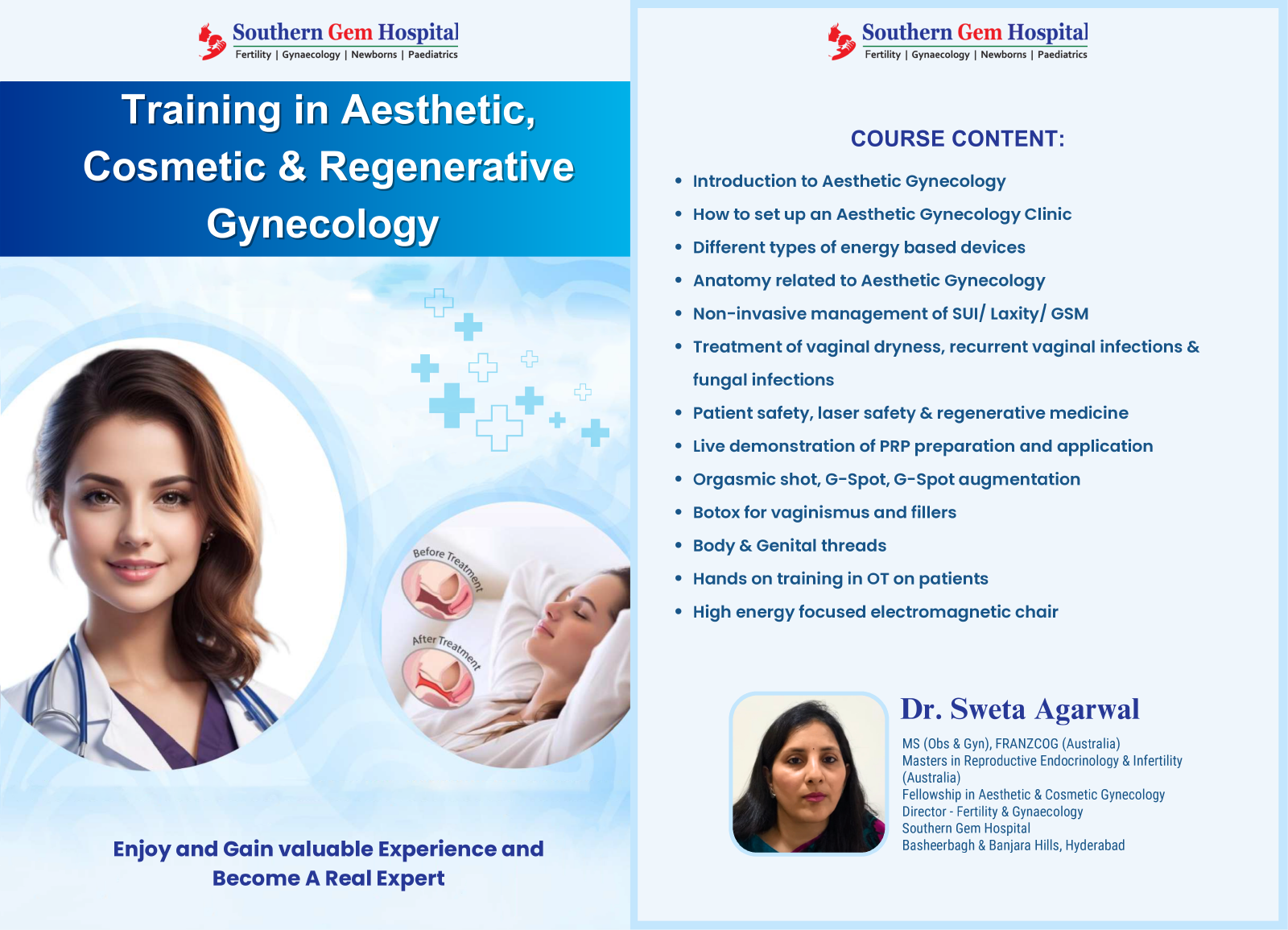 Medical workshop on Advanced Neonatal Resuscitation Program conducted at Southern Gem Hospital, Hyderabad, with doctors and delegates in attendance.